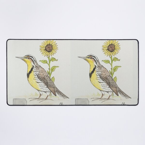 Item preview, Kansas state bird & flower, the western meadowlark & sunflower designed and sold by Matt Starr Fine Art .