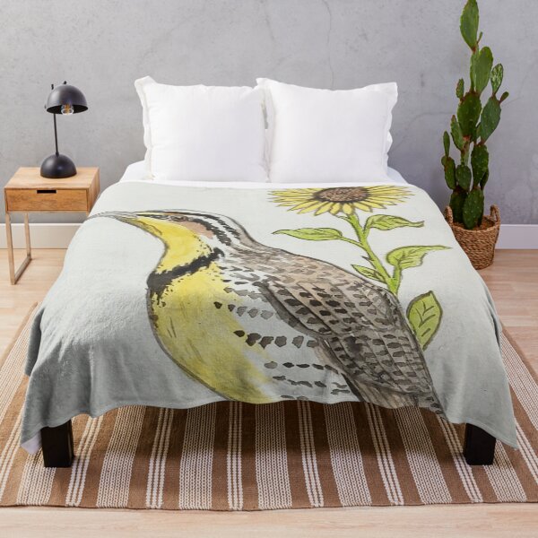 Item preview, Kansas state bird & flower, the western meadowlark & sunflower  designed and sold by Matt Starr Fine Art .