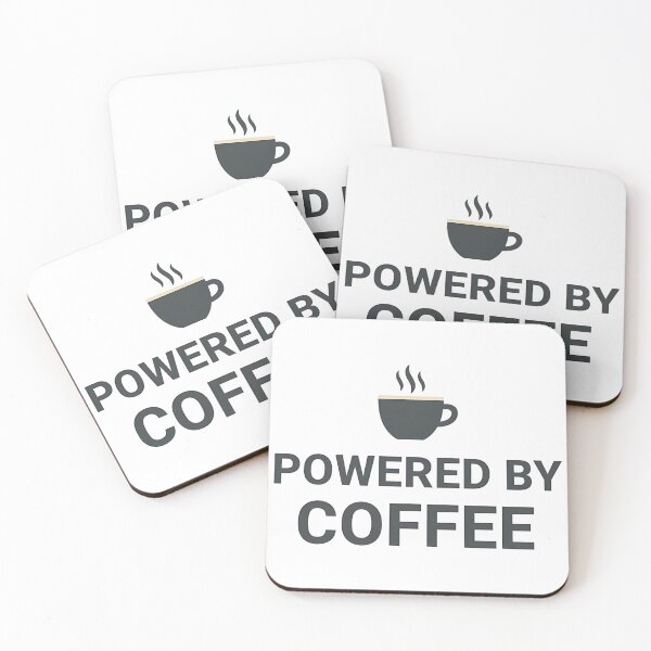 Item preview, Powered by Coffee Funny Coffee Lover T-Shirt designed and sold by Muzgle.