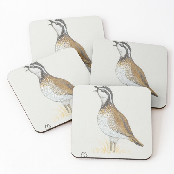 Item preview, A bobwhite quail whistling a call  designed and sold by Matt Starr Fine Art .