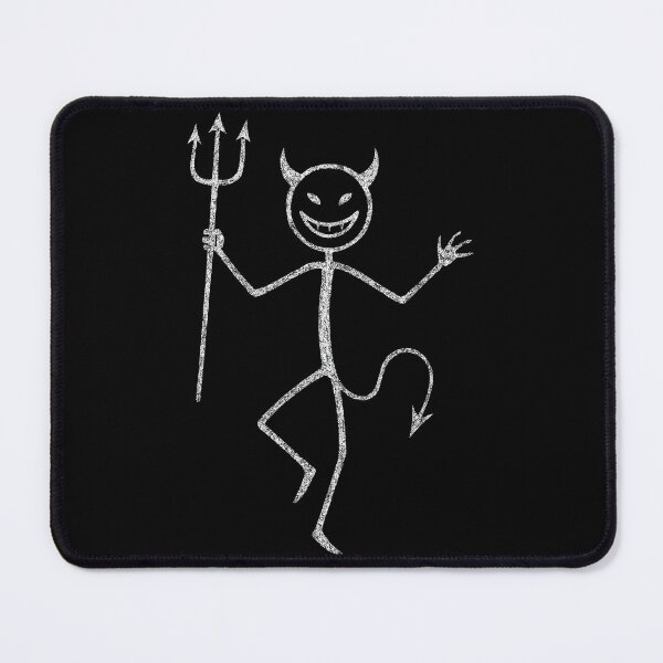 Item preview, Devil Stick Figure Minimalist Dark Art designed and sold by Mortisigil.