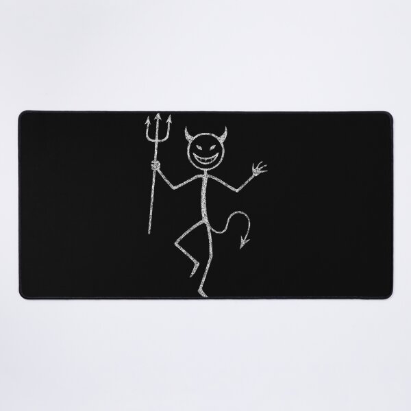 Item preview, Devil Stick Figure Minimalist Dark Art designed and sold by Mortisigil.