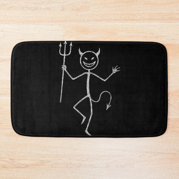 Item preview, Devil Stick Figure Minimalist Dark Art designed and sold by Mortisigil.