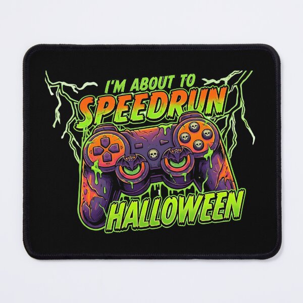 Item preview, I'm About to Speedrun Halloween – Spooky Gamer Controller Illustration designed and sold by PHRASEandSTYLE.