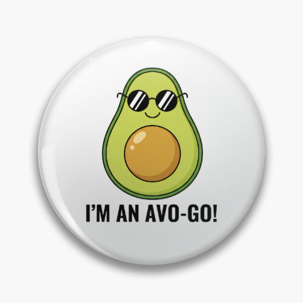 Item preview, “Cool Avocado with Glasses – Fun Design designed and sold by Redwal15.