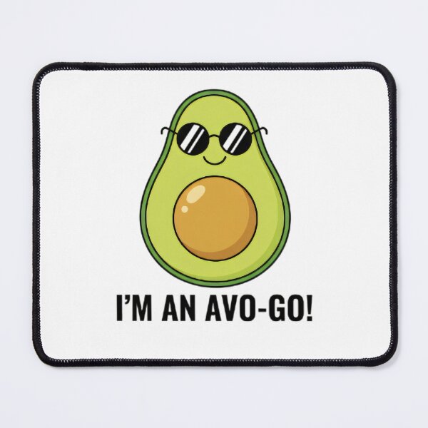 Item preview, “Cool Avocado with Glasses – Fun Design designed and sold by Redwal15.