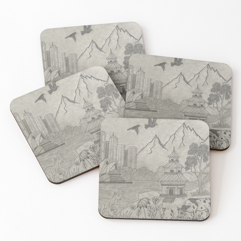 Item preview, Coasters (Set of 4) designed and sold by Rupsh.