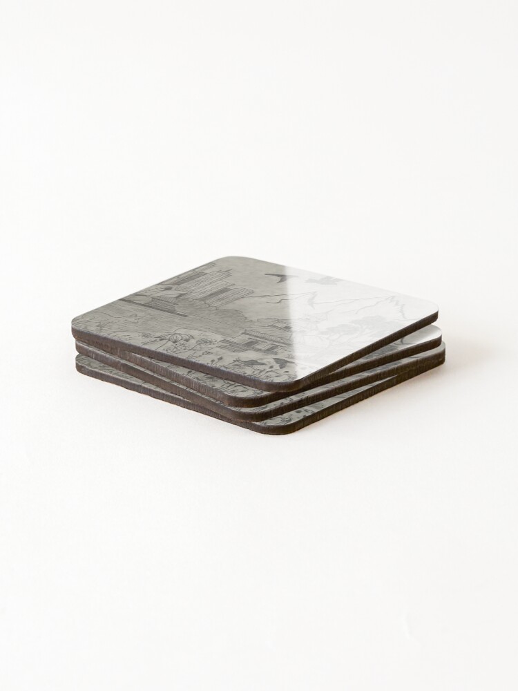 Thumbnail 4 of 5, Coasters (Set of 4), AusNep designed and sold by Rupsh.