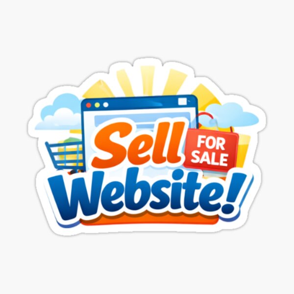 website for sale Sticker