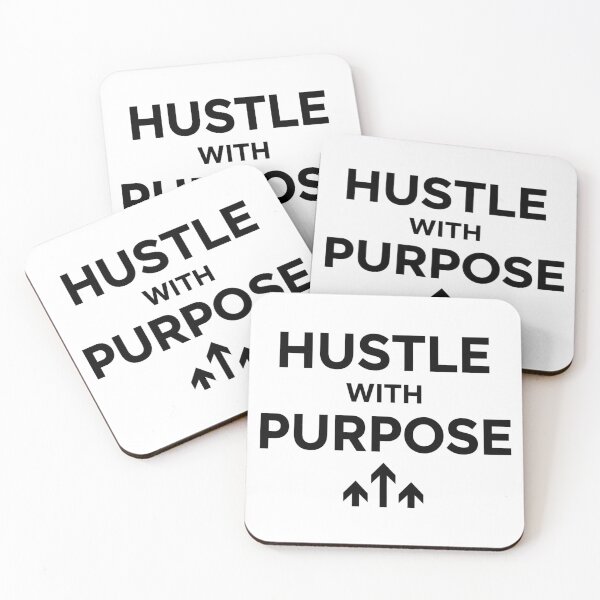 Item preview, Hustle with Purpose Motivational Success T-Shirt designed and sold by Muzgle.
