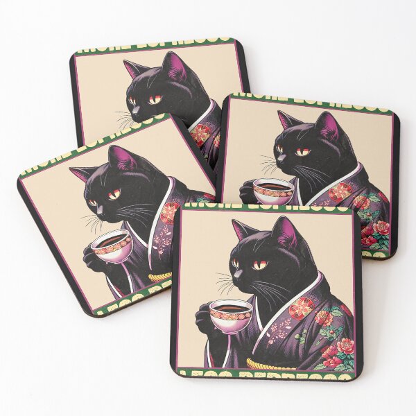 Item preview, More Espresso Less Depresso - Funny Coffee Cat  designed and sold by huzaifadesigner.