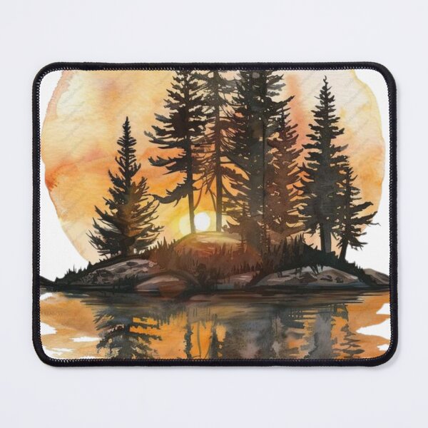 Item preview, Wilderness Forest Sunset Reflection Nature Lover designed and sold by fancy-to-shop.