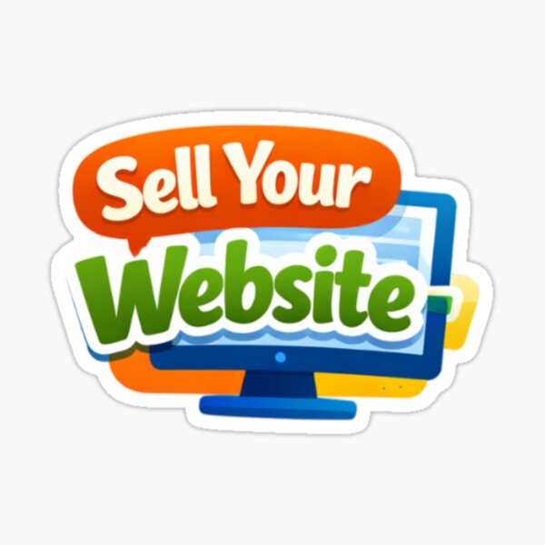 sell your website Sticker