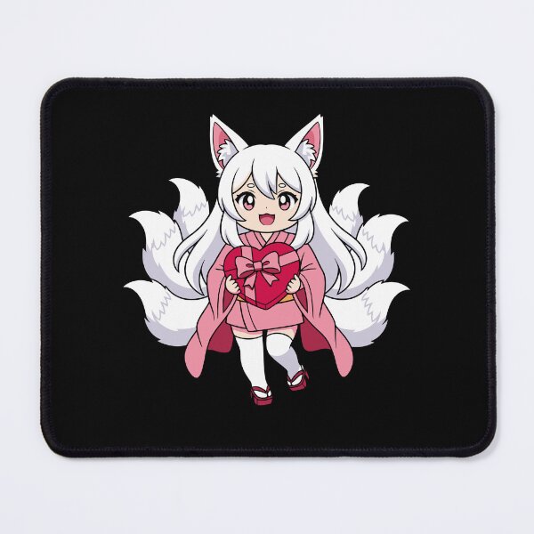 Item preview, Cute Chibi Fox Spirit Girl Valentines Day designed and sold by Photo-Memes.