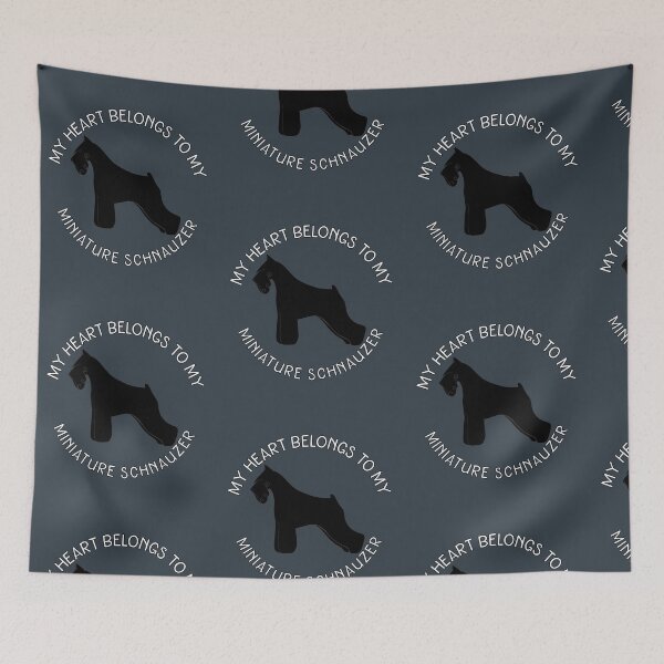 Item preview, My Heart Belongs To my Mini Schnauzer designed and sold by Dqmelody.