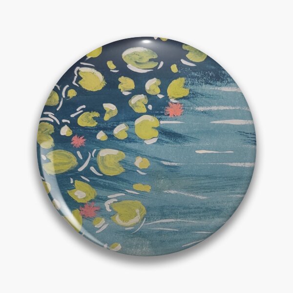 Item preview, Lilypads in pond gouche designed and sold by Mariecobiz.