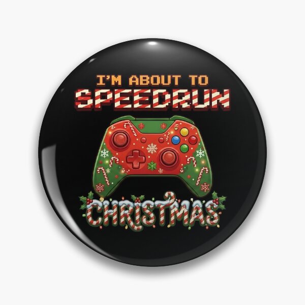 Item preview, I'm About to Speedrun Christmas – Festive Gamer Art Design designed and sold by PHRASEandSTYLE.