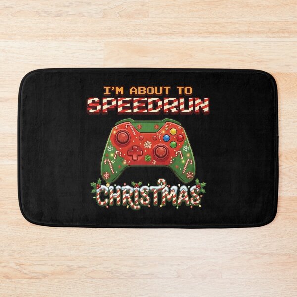 Item preview, I'm About to Speedrun Christmas – Festive Gamer Art Design designed and sold by PHRASEandSTYLE.