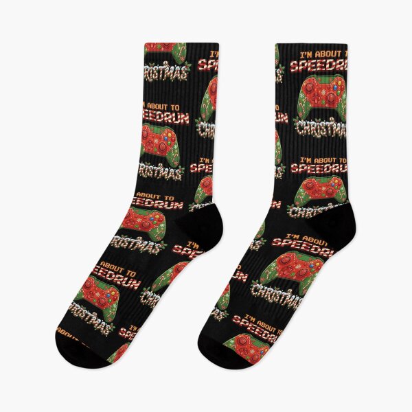 Item preview, I'm About to Speedrun Christmas – Festive Gamer Art Design designed and sold by PHRASEandSTYLE.