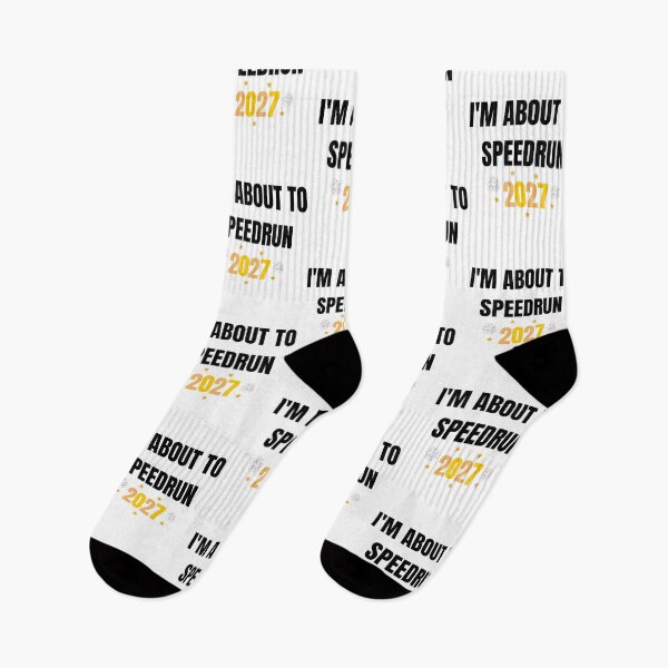 Item preview, I'm About to Speedrun 2027 – Funny Gamer New Year Quote designed and sold by PHRASEandSTYLE.