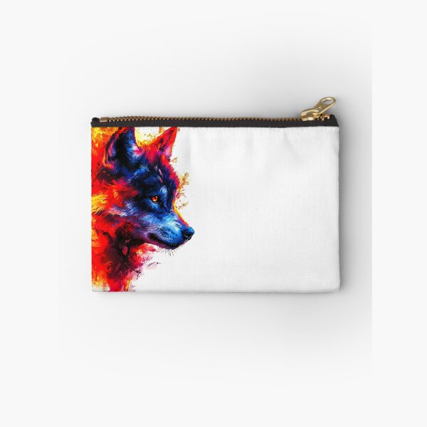 Item preview, Neon Flame Wolf – Abstract Power Beast designed and sold by Taans-Creation.