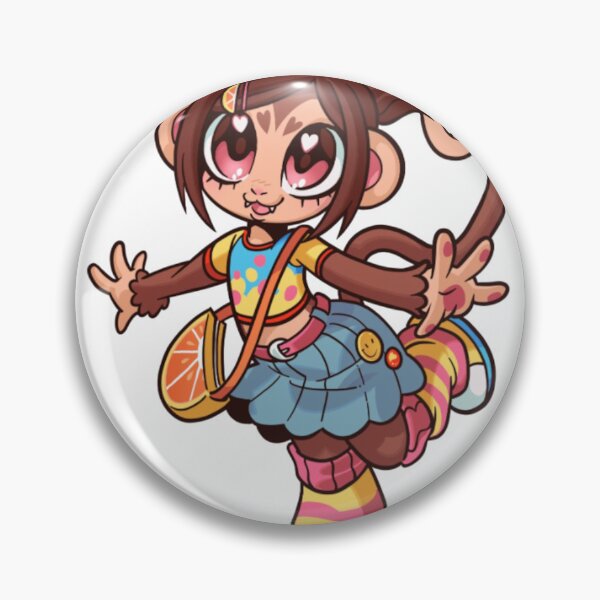 Item preview, Y2K Harajuku Monkey Girl Chibi designed and sold by BobStudioZo.