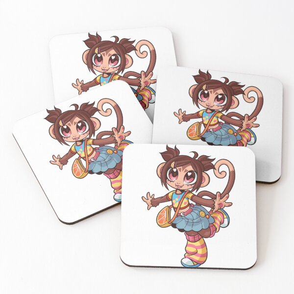 Item preview, Y2K Harajuku Monkey Girl Chibi designed and sold by BobStudioZo.
