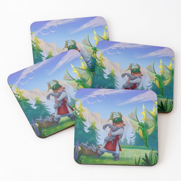 Item preview, Dragon Pet Plays with Dinner designed and sold by Emma Priddle Arts.