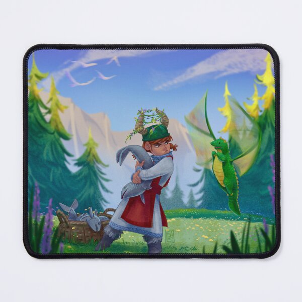 Item preview, Dragon Pet Plays with Dinner designed and sold by Emma Priddle Arts.