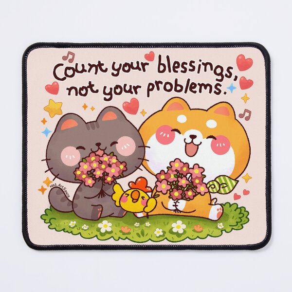 Item preview, Count Your Blessings, Not Your Problems designed and sold by NasDoodleArt.