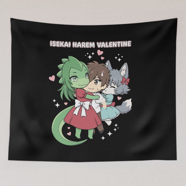 Item preview, Isekai Monster Girl Harem Valentine - Isekai Fantasy Anime designed and sold by Photo-Memes.