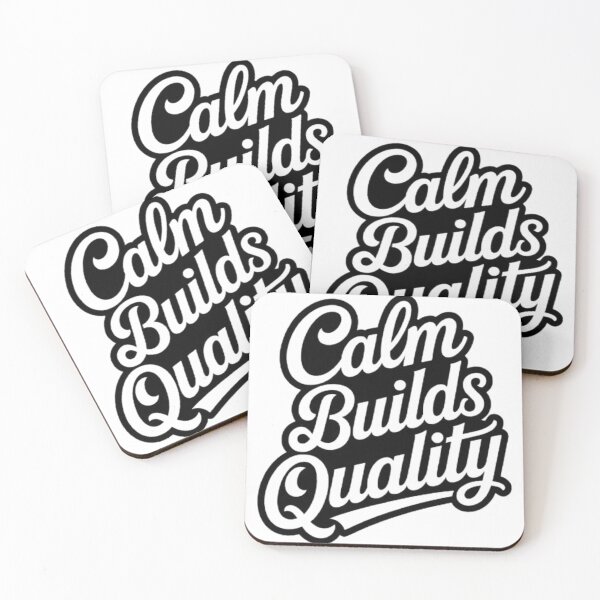 Item preview, Calm Builds Quality — Mindful Craft Statement Tee designed and sold by NewUSShop.