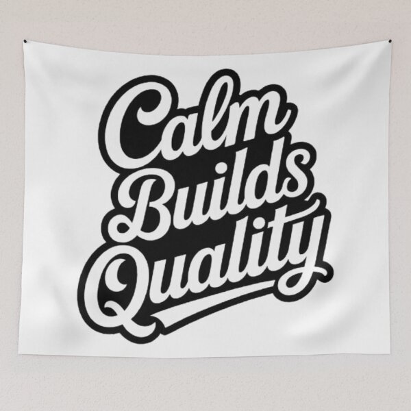 Item preview, Calm Builds Quality — Mindful Craft Statement Tee designed and sold by NewUSShop.
