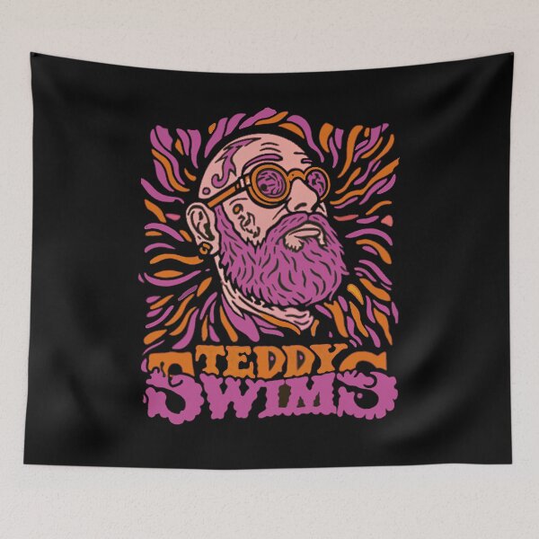Item preview,  Teddy Swims Psychedelic Illustration designed and sold by kikiprints.