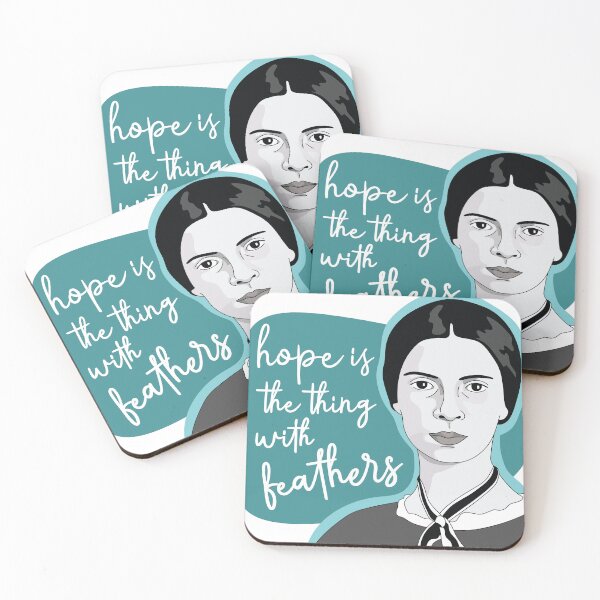 Item preview, Emily Dickinson "Hope is the Thing With Feathers" quote designed and sold by ShannonSArtwork.