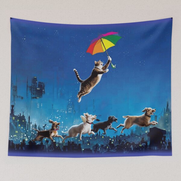 Item preview, KITTY FLYING designed and sold by artfu.