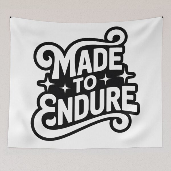 Item preview, Made To Endure — Built for Strength Statement Tee designed and sold by NewUSShop.