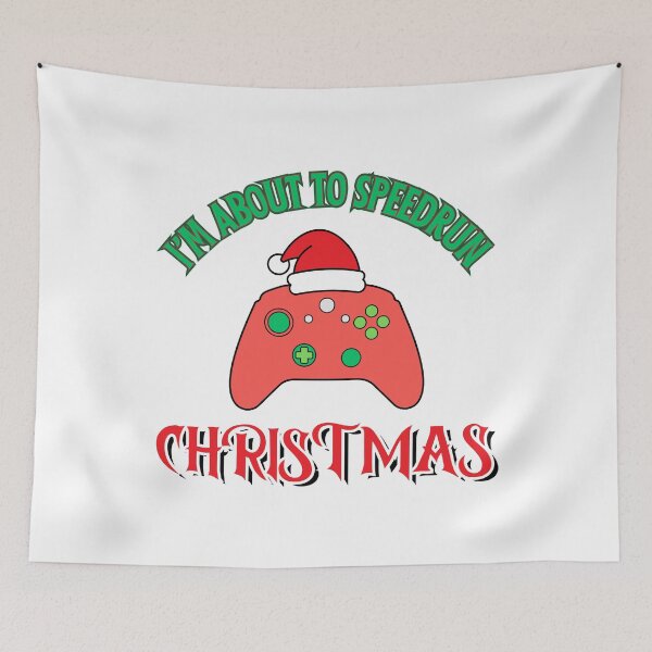 Item preview, I'm About to Speedrun Christmas – Playful Gamer Controller Design designed and sold by PHRASEandSTYLE.