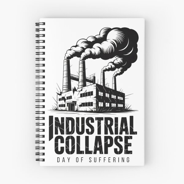 Item preview, Industrial Collapse Hardcore Metalcore Dystopian Graphic designed and sold by Nordic Echo.