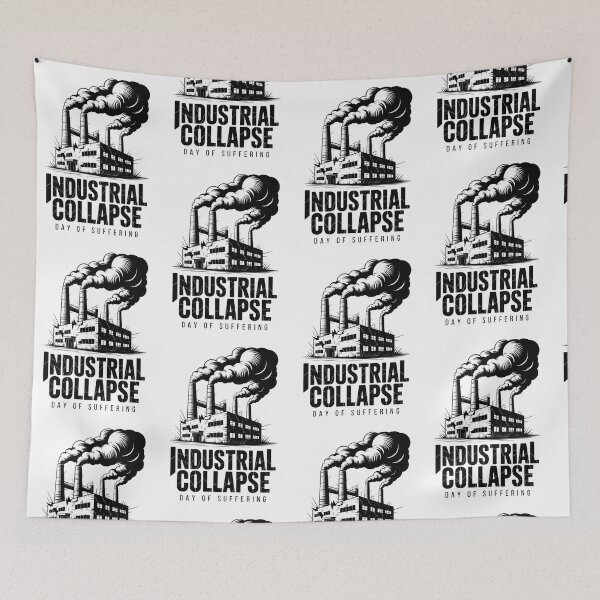 Item preview, Industrial Collapse Hardcore Metalcore Dystopian Graphic designed and sold by Nordic Echo.