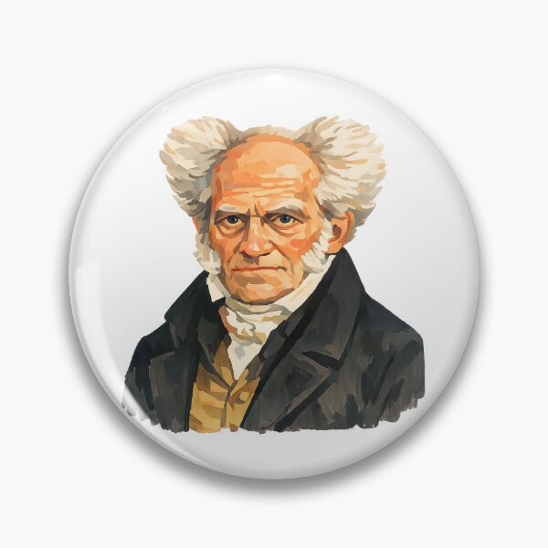 Item preview, Arthur Schopenhauer, Modern Philosopher, Gouache Poster Paint designed and sold by shadow-bloom.
