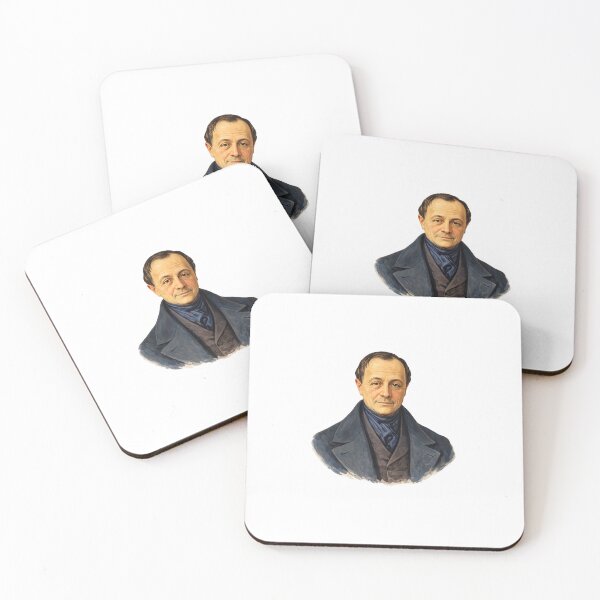 Item preview, Auguste Comte, Modern Philosopher, Gouache Poster Paint designed and sold by shadow-bloom.
