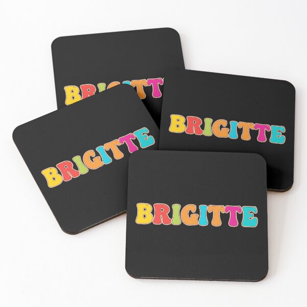 Item preview, ❤️ Brigitte Personalized Name Wavy Retro Shirt, Coffee Mug, Sticker Gift designed and sold by HelixPedia.
