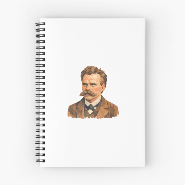 Item preview, Friedrich Nietzsche, Modern Philosopher, Gouache Poster Paint designed and sold by shadow-bloom.
