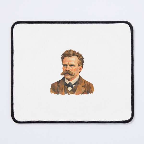 Item preview, Friedrich Nietzsche, Modern Philosopher, Gouache Poster Paint designed and sold by shadow-bloom.