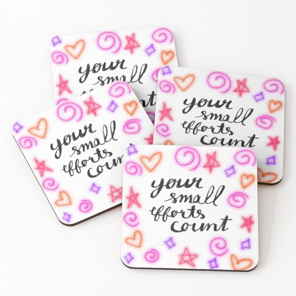 Item preview, Your small efforts count neon design designed and sold by Mariecobiz.