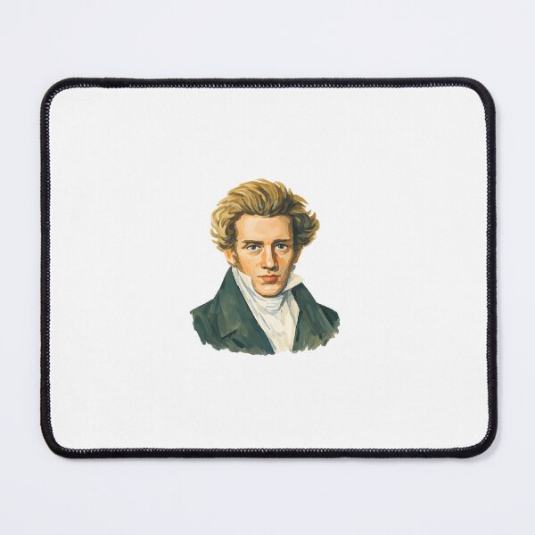 Item preview, Søren Kierkegaard, Modern Philosopher, Gouache Poster Paint designed and sold by shadow-bloom.