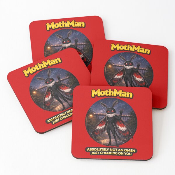 Item preview, MothMan WestCoast Cryptids Absolutely Not An Omen designed and sold by Wondergirl Wanderings.