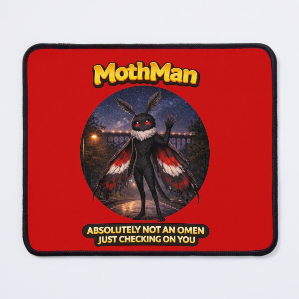 Item preview, MothMan WestCoast Cryptids Absolutely Not An Omen designed and sold by Wondergirl Wanderings.