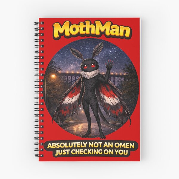 Item preview, MothMan WestCoast Cryptids Absolutely Not An Omen designed and sold by Wondergirl Wanderings.